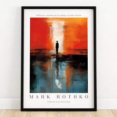 Rothko Style Minimalist Landscape Abstraction Print | Modern Wall Decor featuring vibrant colors and abstract design by Mark Rothko.