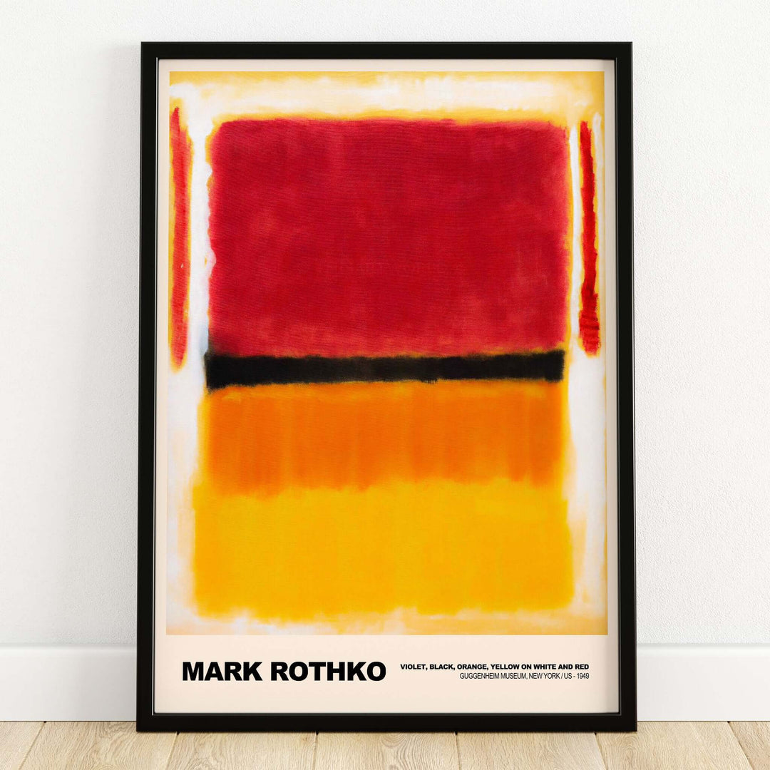 Mark Rothko Violet Black Orange Yellow 1949 Abstract Art Print Color Field Poster Guggenheim