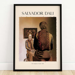 Salvador Dali The Angelus of Gala 1935 Surrealism Double Image Art Print Poster framed wall art display.