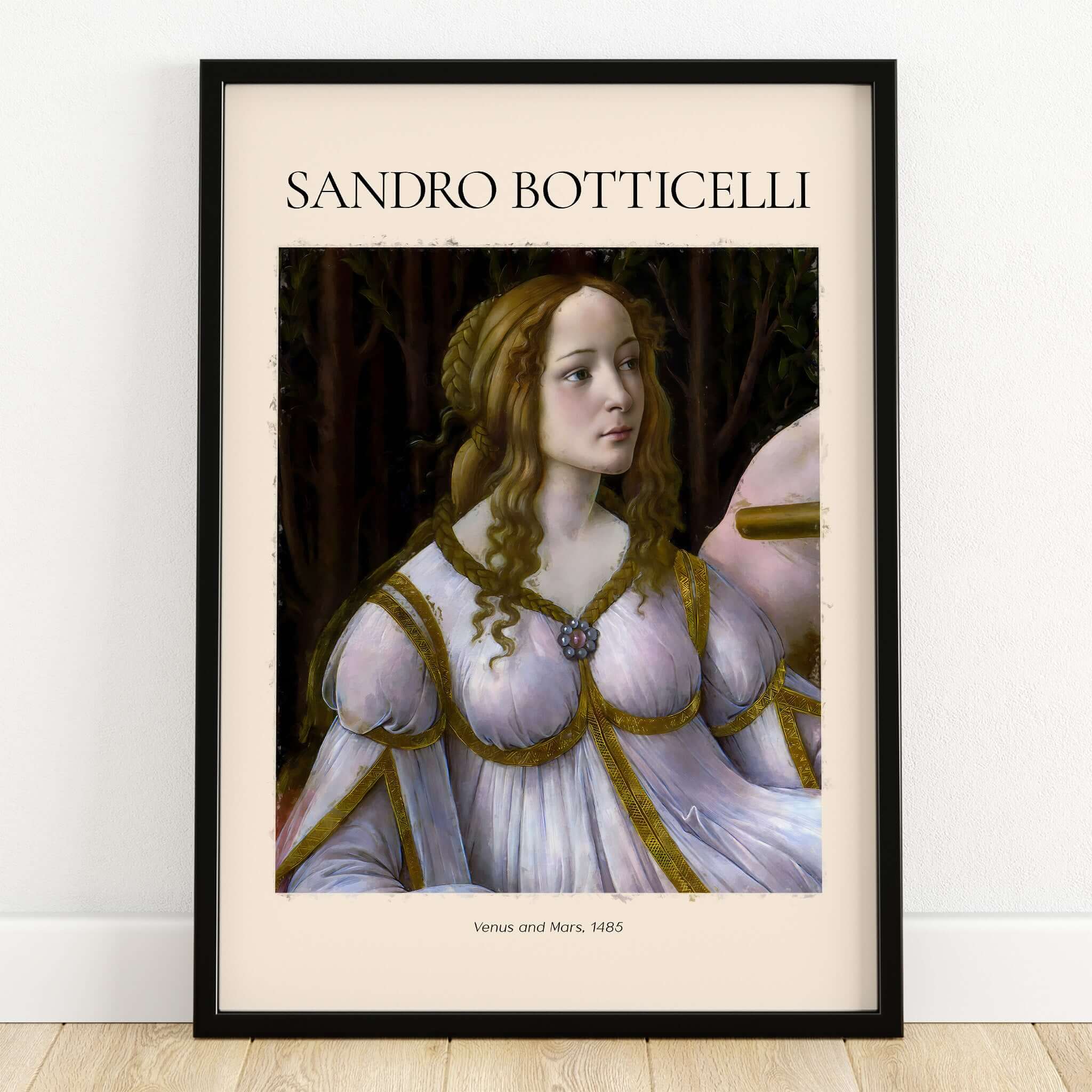 Botticelli Venus and Mars Detail Art Print Renaissance Portrait Poster Wall Art