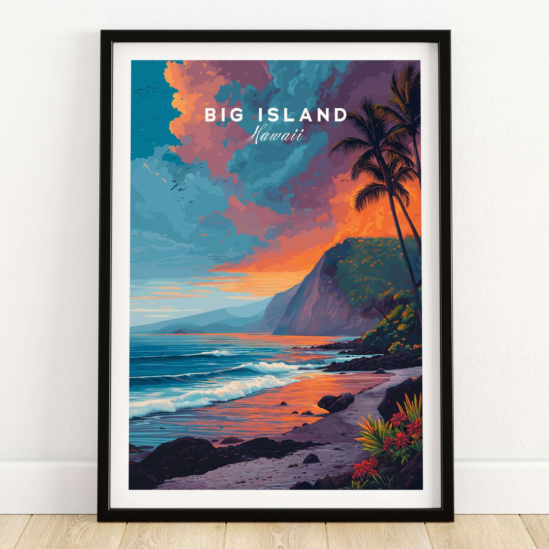 Big Island Hawaii Canvas Print | Pacific Ocean Wall Decor featuring vibrant coastal scenery and tropical landscapes.