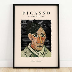 Picasso Man Portrait Cubist Style Art Print Modern Gallery Artwork Poster Wall Decor