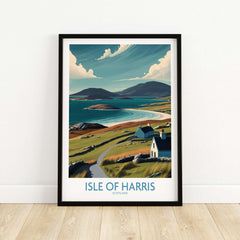 Isle of Harris Scotland Hebridean Landscape Poster - Remote Scottish Island Artwork