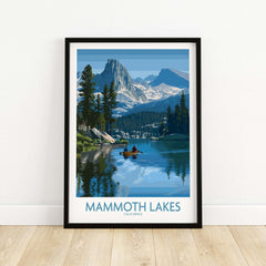 Mammoth Lakes Wal Art - California Travel Print showcasing serene mountain scenery and tranquil wilderness.