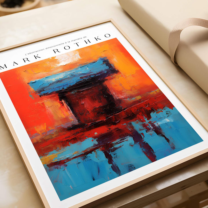 Rothko Style Bold Color Contrast Painting Print | Modern Wall Decor featuring vibrant colors and abstract design.