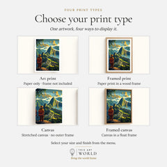 Machu Picchu Poster - print type options: art print, framed print or canvas
