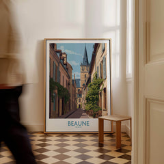 Beaune France Wall Art – Village Print featuring charming architecture and scenic beauty.