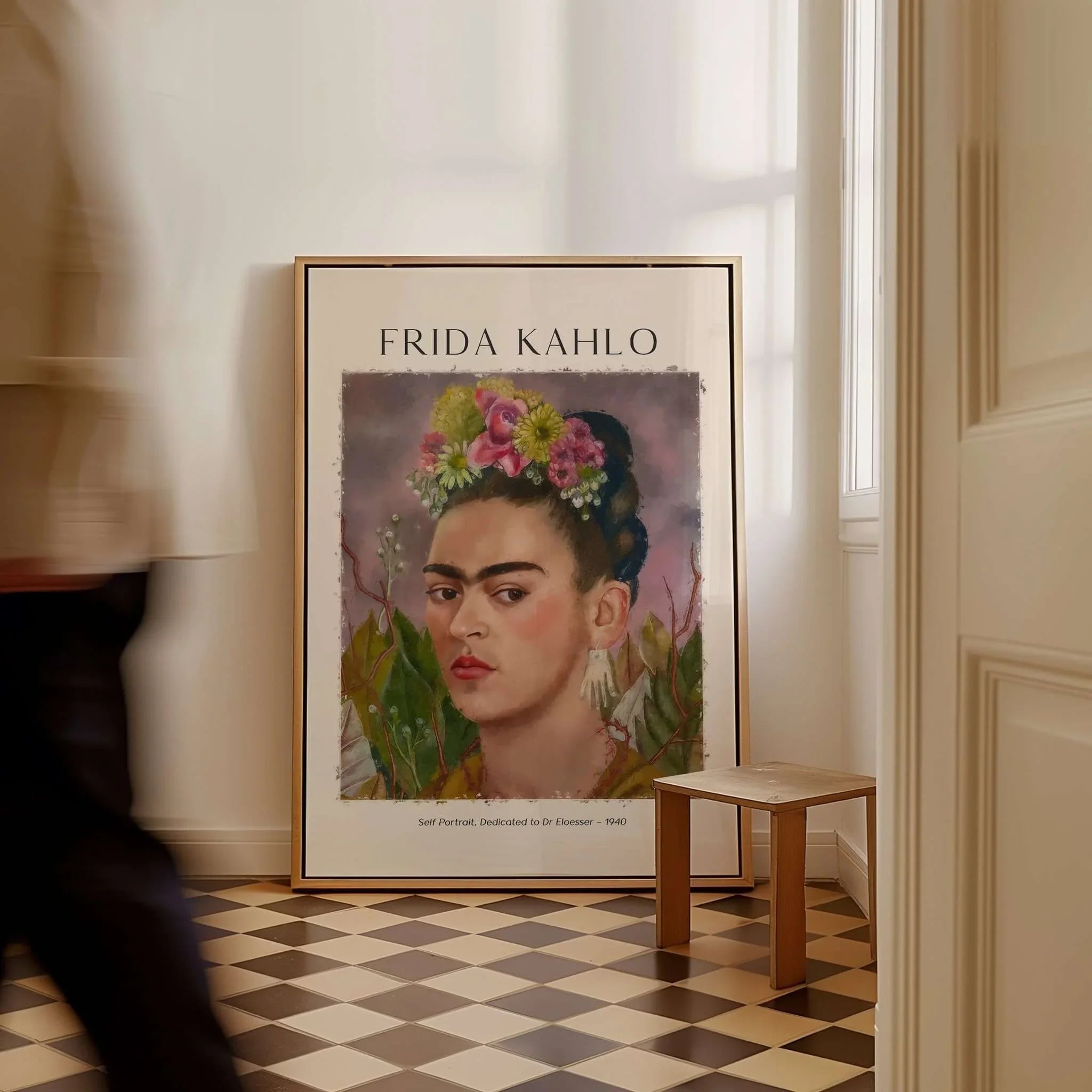 Frida Kahlo Self Portrait Floral Art Print – This Art World