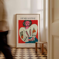 Matisse Poster - La Blouse Roumaine 1940 Famous Art Print in a stylish interior setting.
