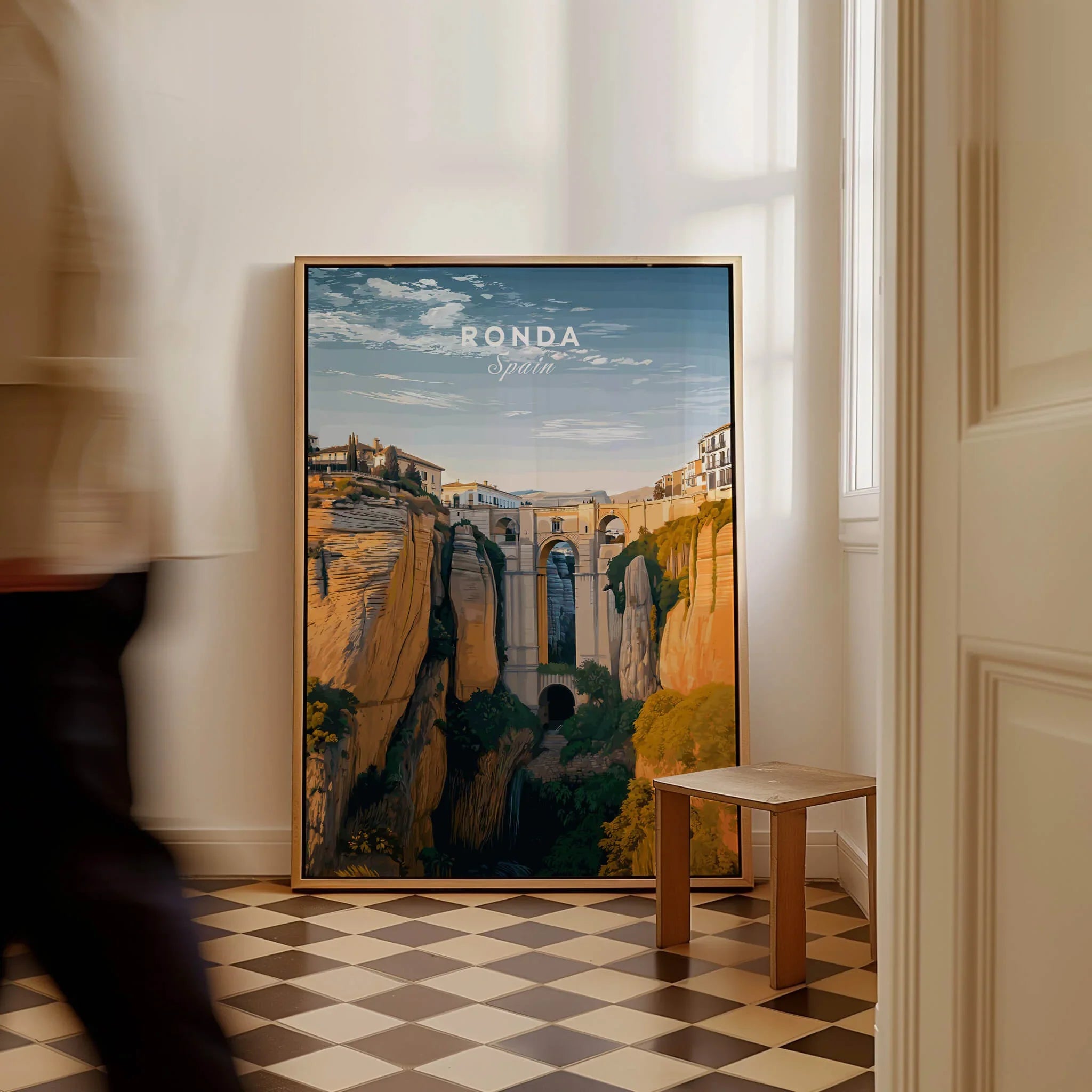Ronda Spain Wall Art Print | Historic Cliffside Poster – This Art