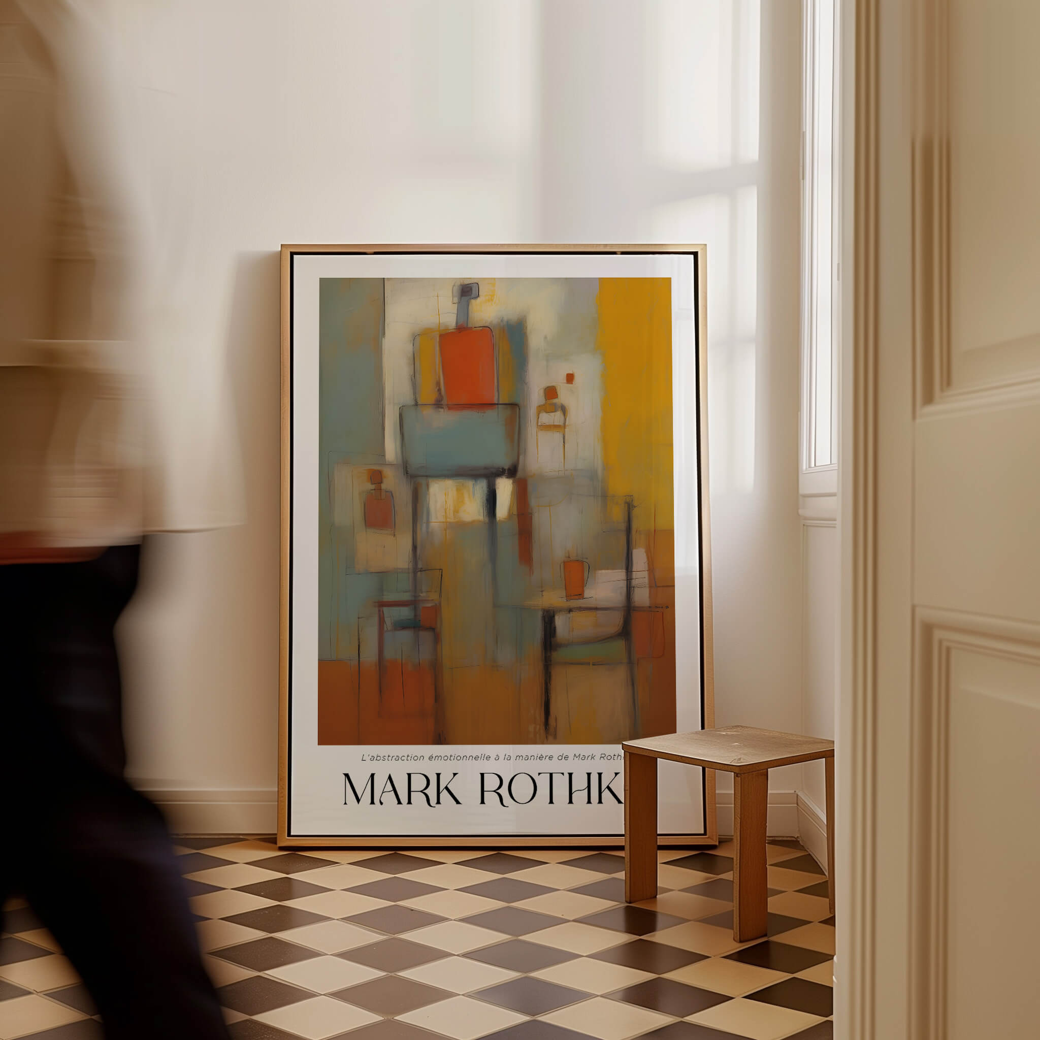 Rothko Style Emotional Abstraction Painting | Modern Abstract Wall Decor displayed in a stylish interior.