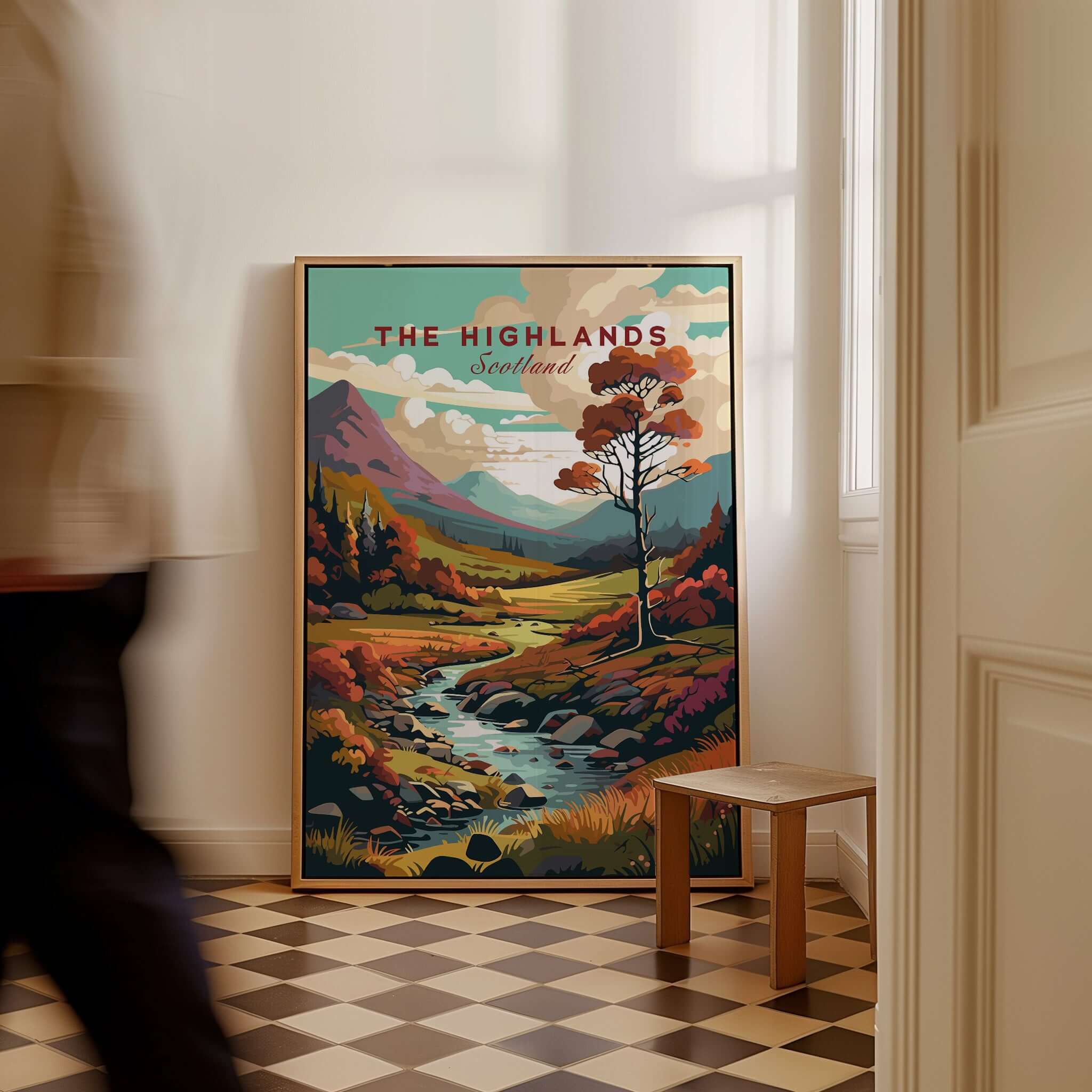 Scottish Highlands Wall Art featuring vibrant scenery and colorful landscapes of Scotland's Highlands.