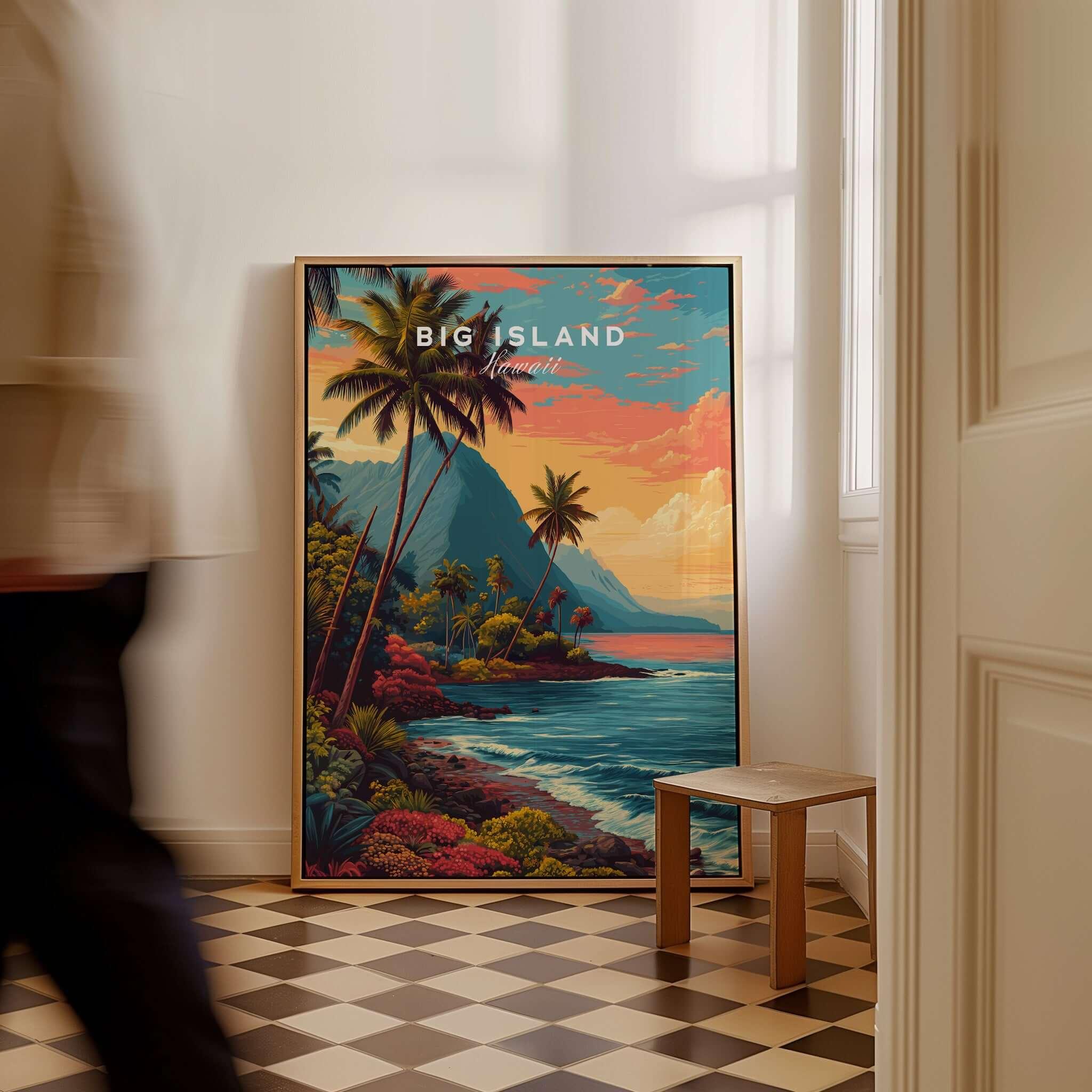 Big Island Hawaii Kona Coast Canvas Art Print – This Art World