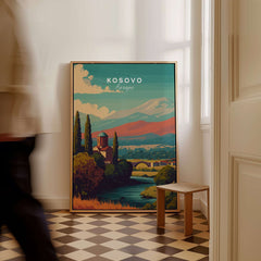 Kosovo Peja Canvas Print | European Travel Wall Art featuring stunning landscape design.