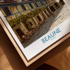 Beaune France Print – Hospices de Beaune Wall Art featuring the charming architecture and colors of Beaune.