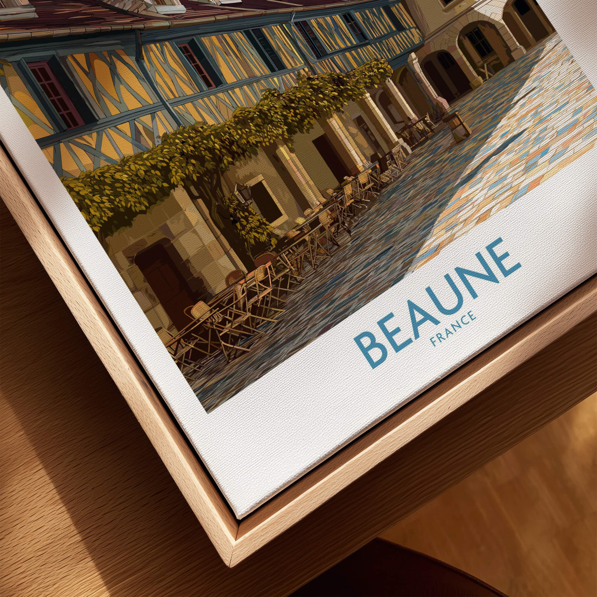 Beaune France Print – Hospices de Beaune Wall Art featuring the charming architecture and colors of Beaune.