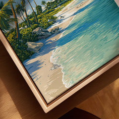 Captiva Island Travel Poster – White Sand Beach and Turquoise Water Art featuring serene coastal landscape and blue waters.