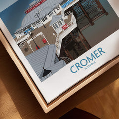 Cromer Norfolk Wall Art – Historic Seaside Pier Art Print showing the stunning architectural detail of Cromer pier.