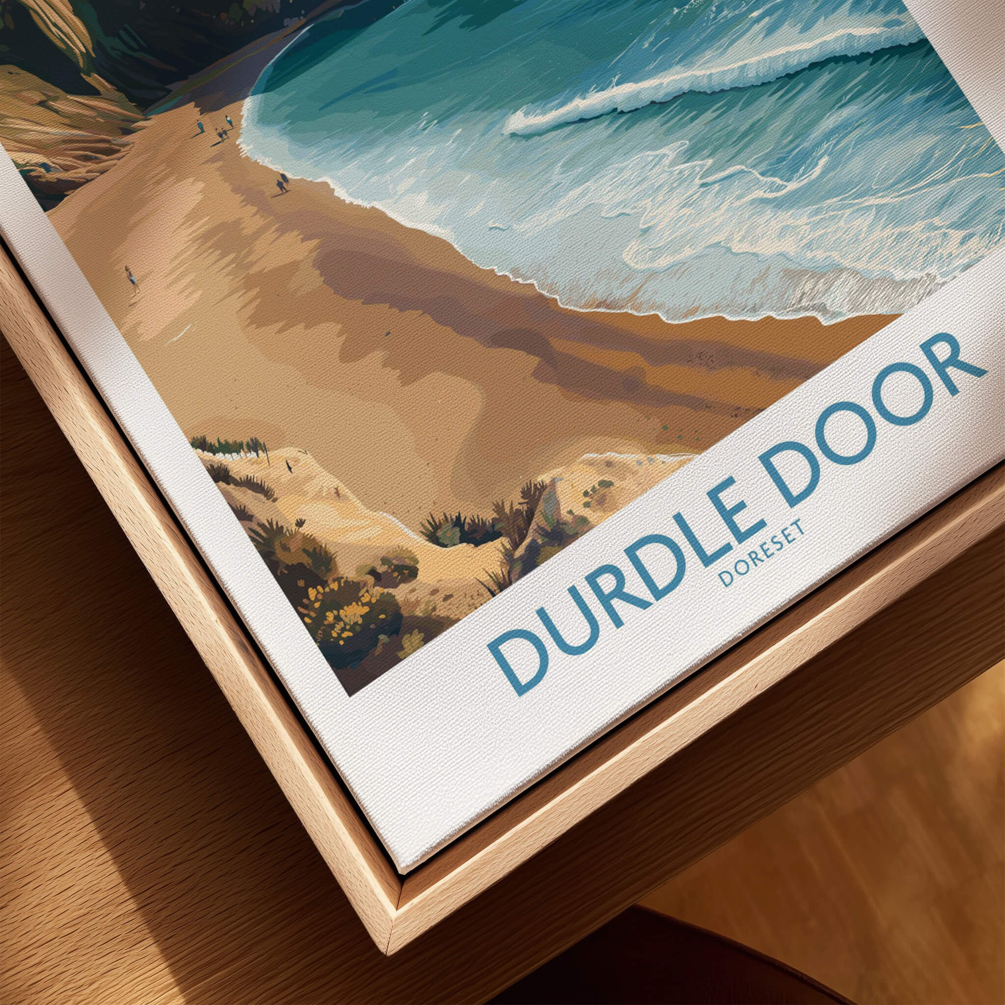Durdle Door Art Print Dorset Wall Art featuring the coastal beauty of Dorset's iconic natural limestone arch.