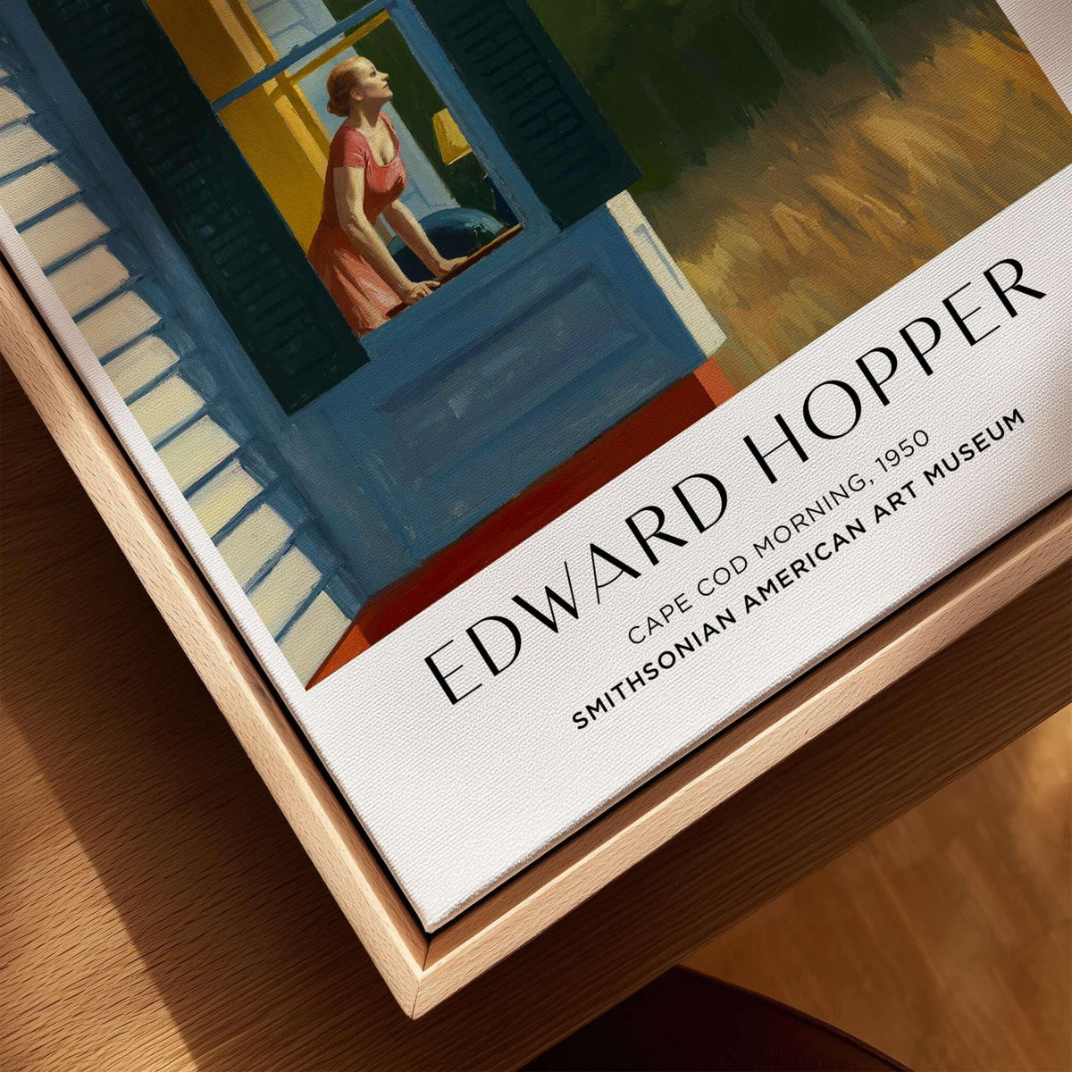Edward Hopper Cape Cod Morning 1950 Art Print Poster - American Realism featuring a woman by the window.