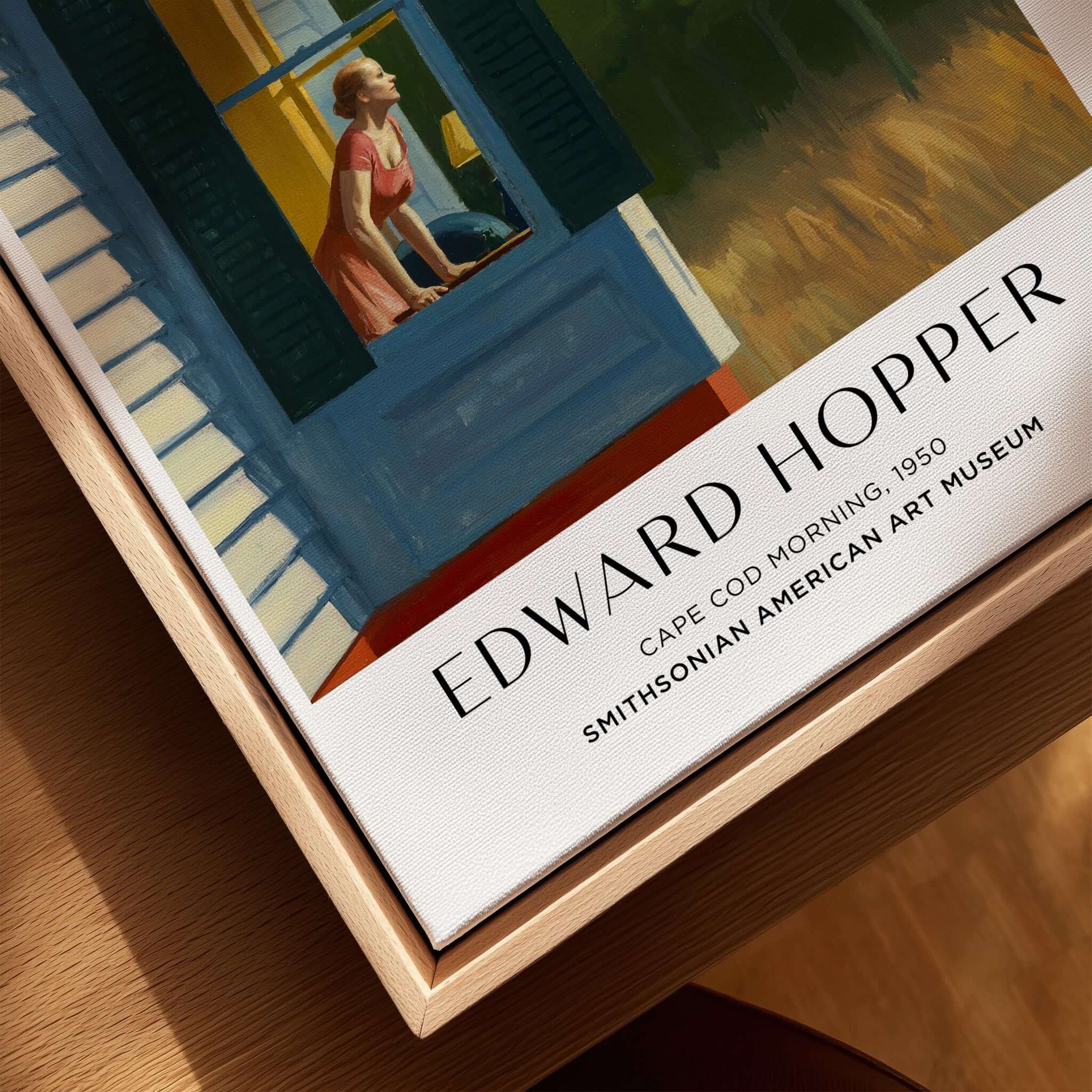Edward Hopper Cape Cod Morning 1950 Art Print Poster - American Realism featuring a woman by the window.