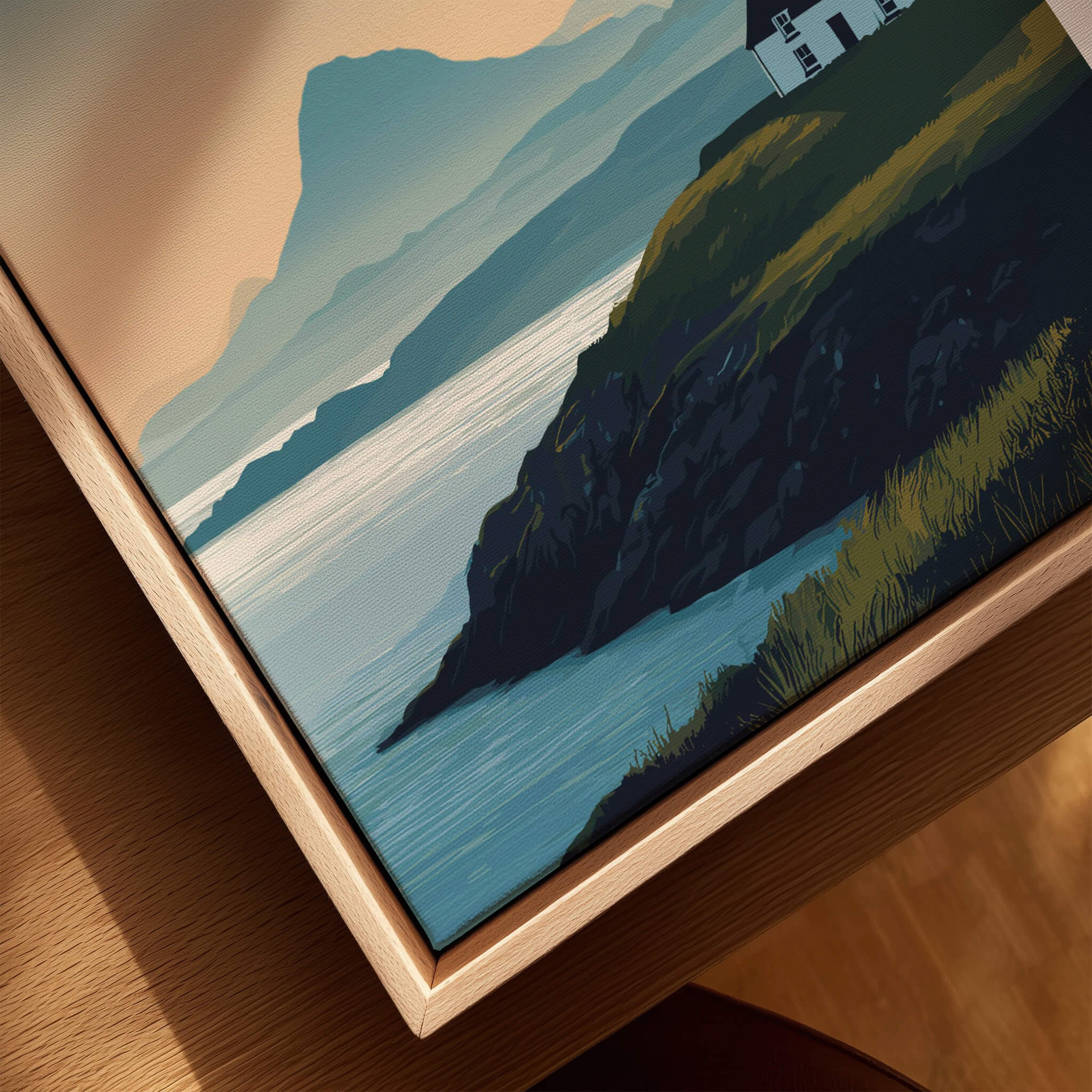 Isle of Islay Scotland Travel Poster showcasing dramatic coastlines and landscapes