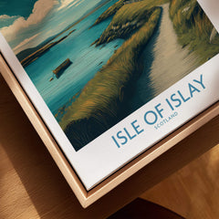 Isle of Islay Scotland Poster | Scottish Seaside Village Canvas Print featuring coastal scenery and serene landscapes.