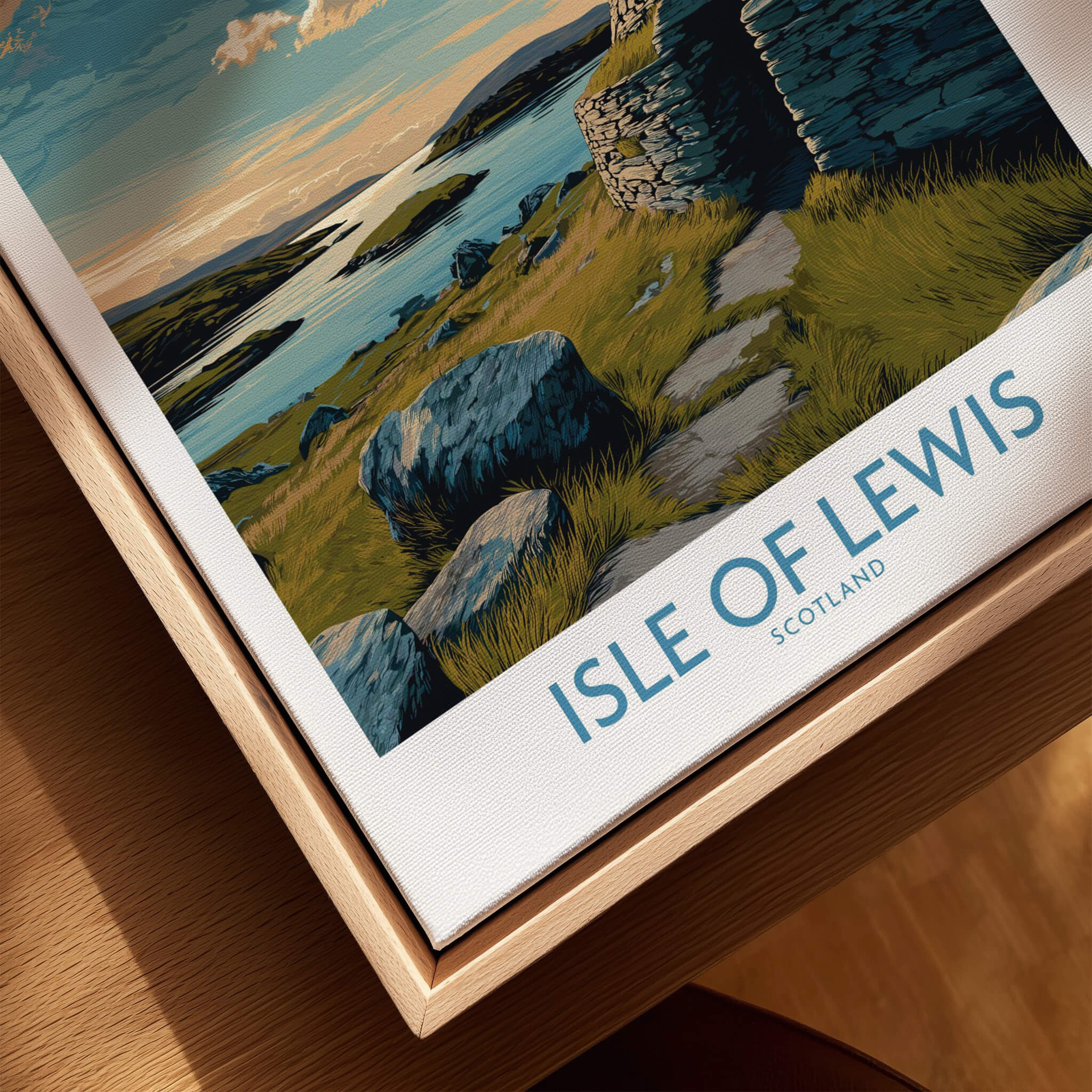 Isle of Lewis Scotland Canvas Print | Outer Hebrides Landscape Poster showcasing stunning natural scenery.