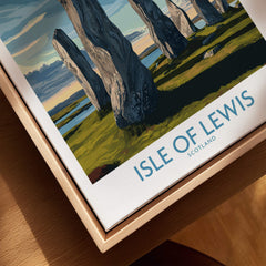 Isle of Lewis Scotland Poster | Ancient Megalithic Site Canvas Print featuring ancient standing stones.
