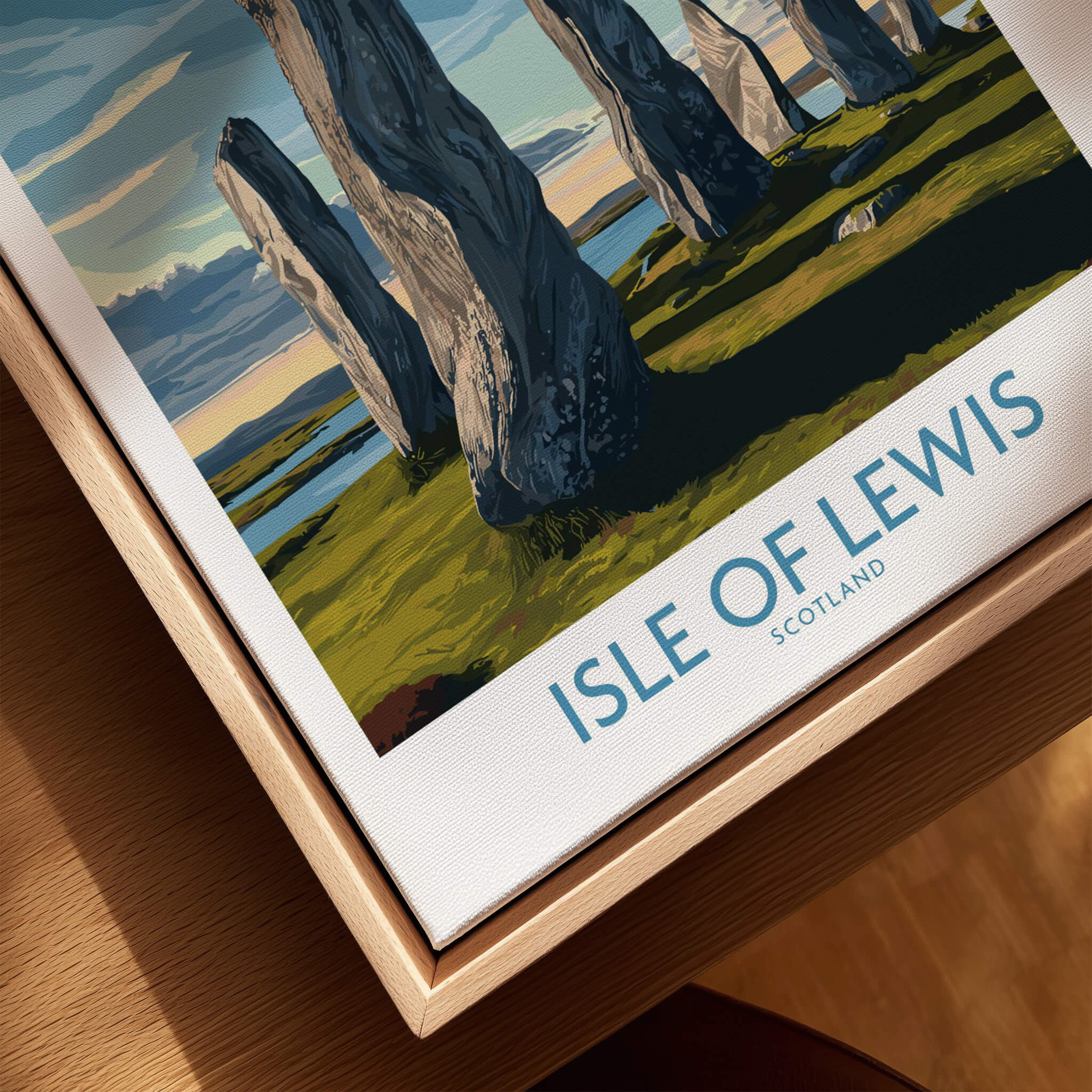 Isle of Lewis Scotland Poster | Ancient Megalithic Site Canvas Print featuring ancient standing stones.