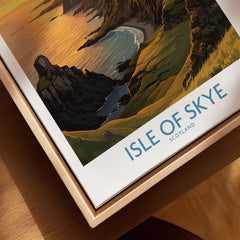 Isle of Skye Wall Art Print featuring vibrant landscape and sunset colors of Scotland.