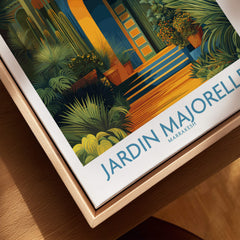 Jardim Majorelle Marrakesh Posters | Canvas Print featuring vibrant garden imagery in Marrakesh.