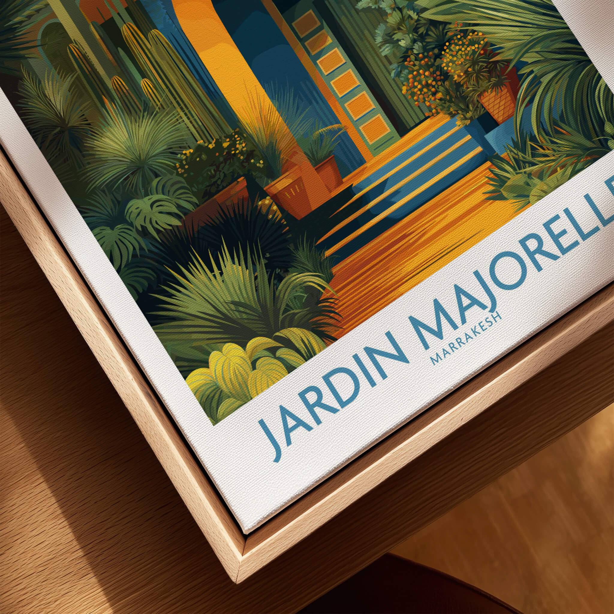 Jardim Majorelle Marrakesh Posters | Canvas Print featuring vibrant garden imagery in Marrakesh.