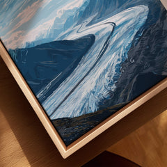 Kluane Wall Art Print National Park Canada | Yukon Glacier Landscape Travel Poster showcasing a stunning glacier landscape.