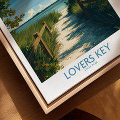 Lovers Key Florida Poster | Tropical Nature Path Canvas Print showcasing serene nature and vibrant colors in Lovers Key.