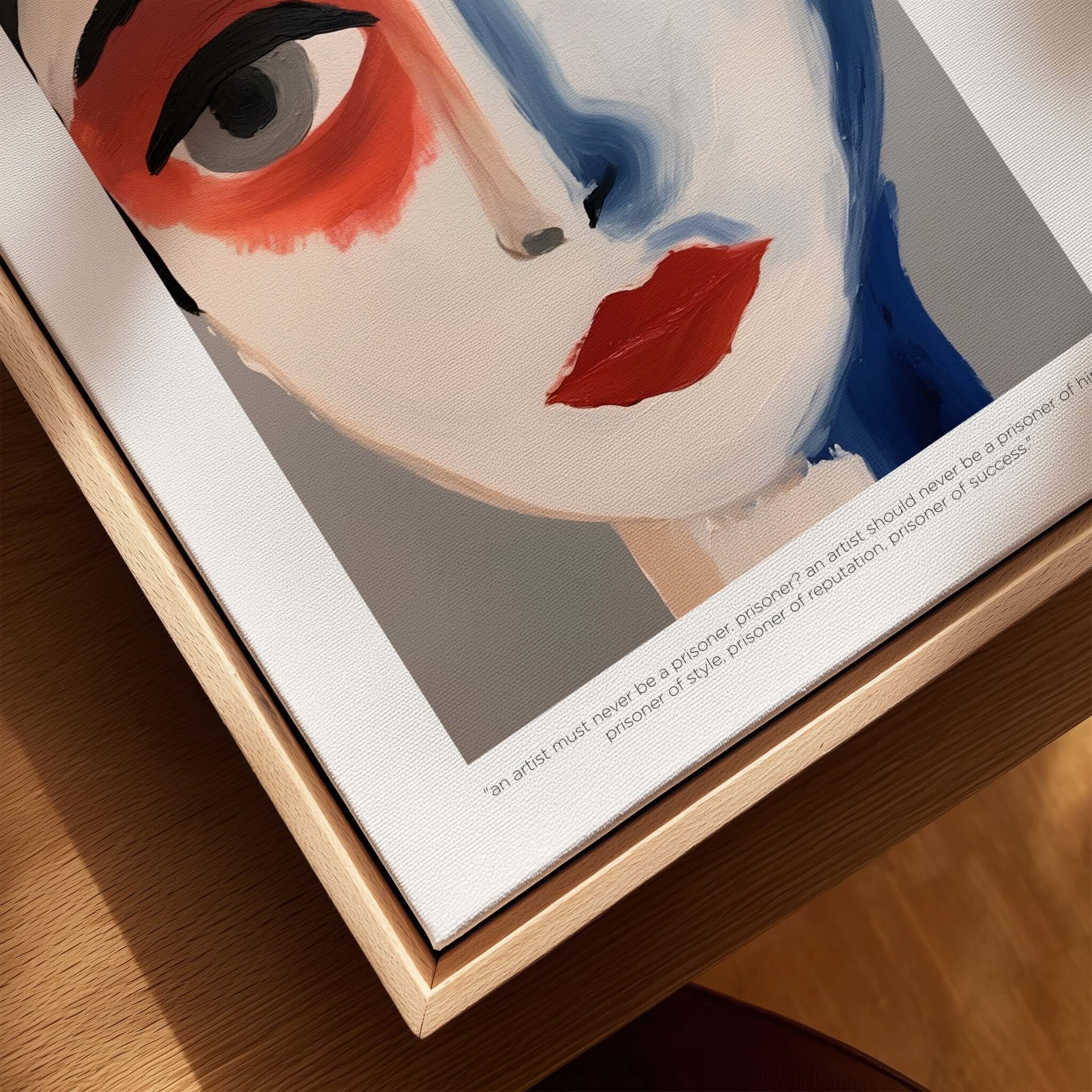 Matisse Art Prints - Abstract Face Portrait Poster featuring bold colors and striking facial features.
