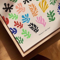 Matisse Art Prints - Colorful Abstract Shapes Scatter Print featuring vibrant shapes in multiple colors.