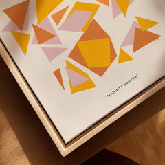 Matisse Art Prints - Warm Tone Geometric Triangles Poster featuring abstract triangular patterns in warm colors.