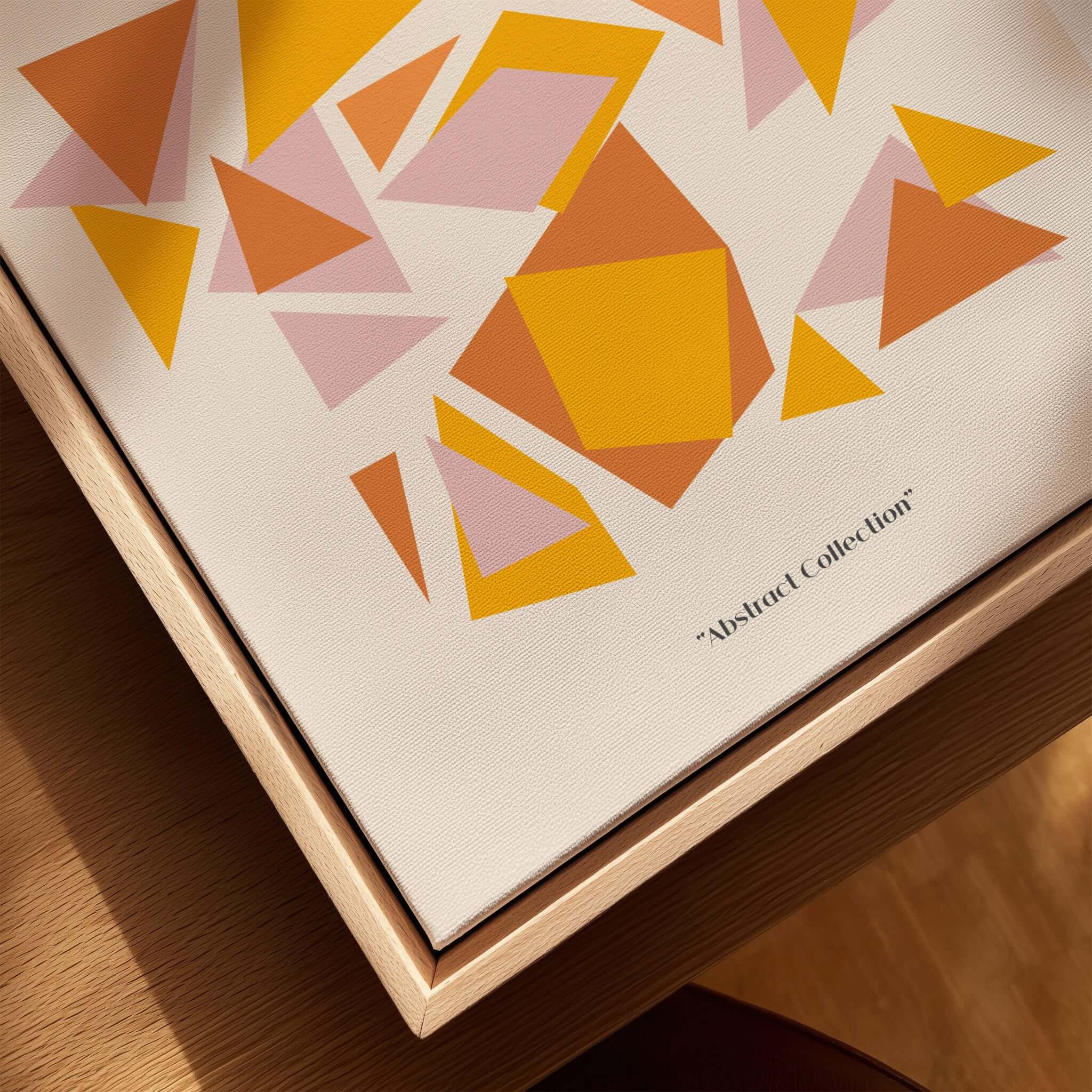 Matisse Art Prints - Warm Tone Geometric Triangles Poster featuring abstract triangular patterns in warm colors.