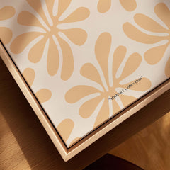 Matisse Art Prints - Peach Floral Abstract Pattern Print featuring abstract floral motifs in gentle peach colors.