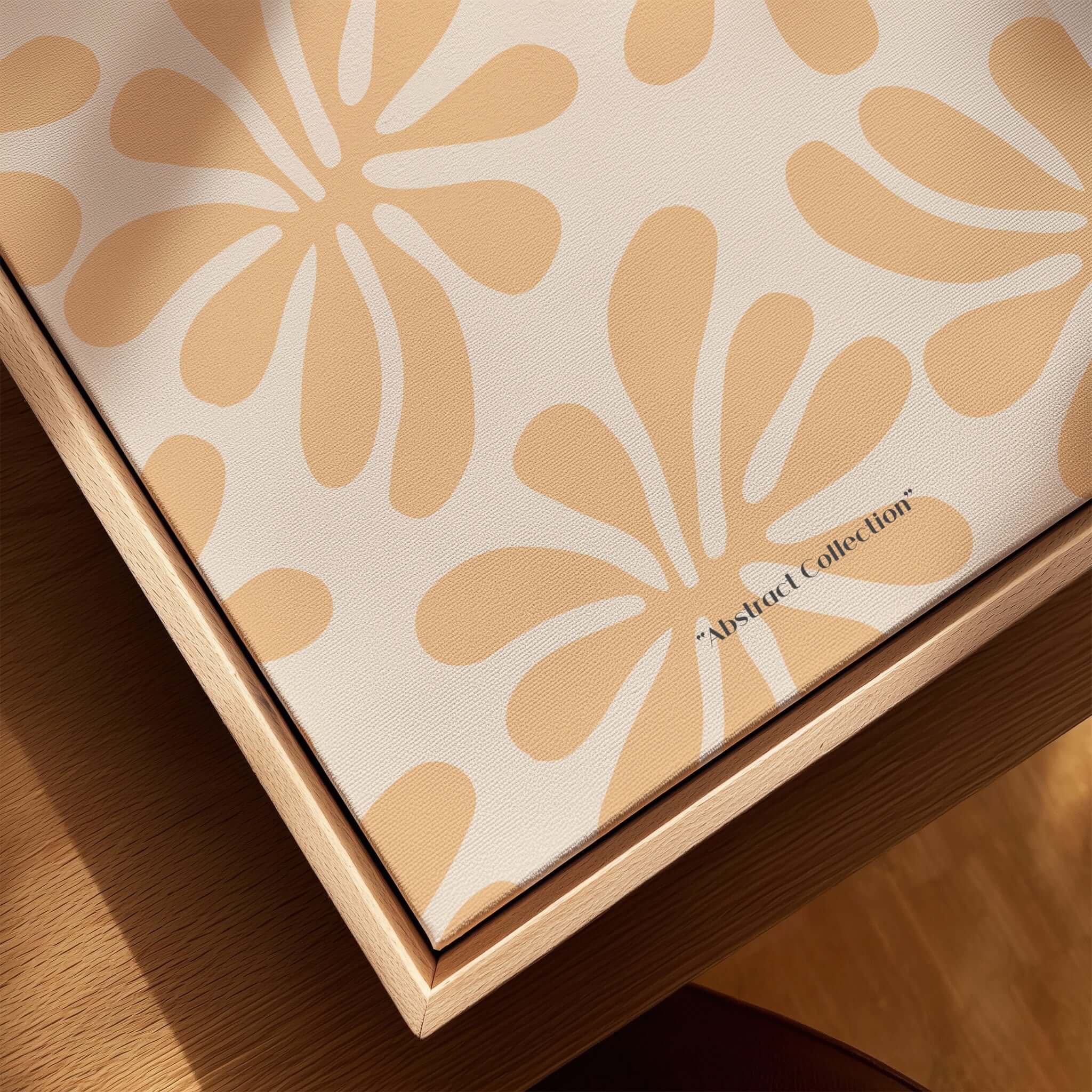 Matisse Art Prints - Peach Floral Abstract Pattern Print featuring abstract floral motifs in gentle peach colors.