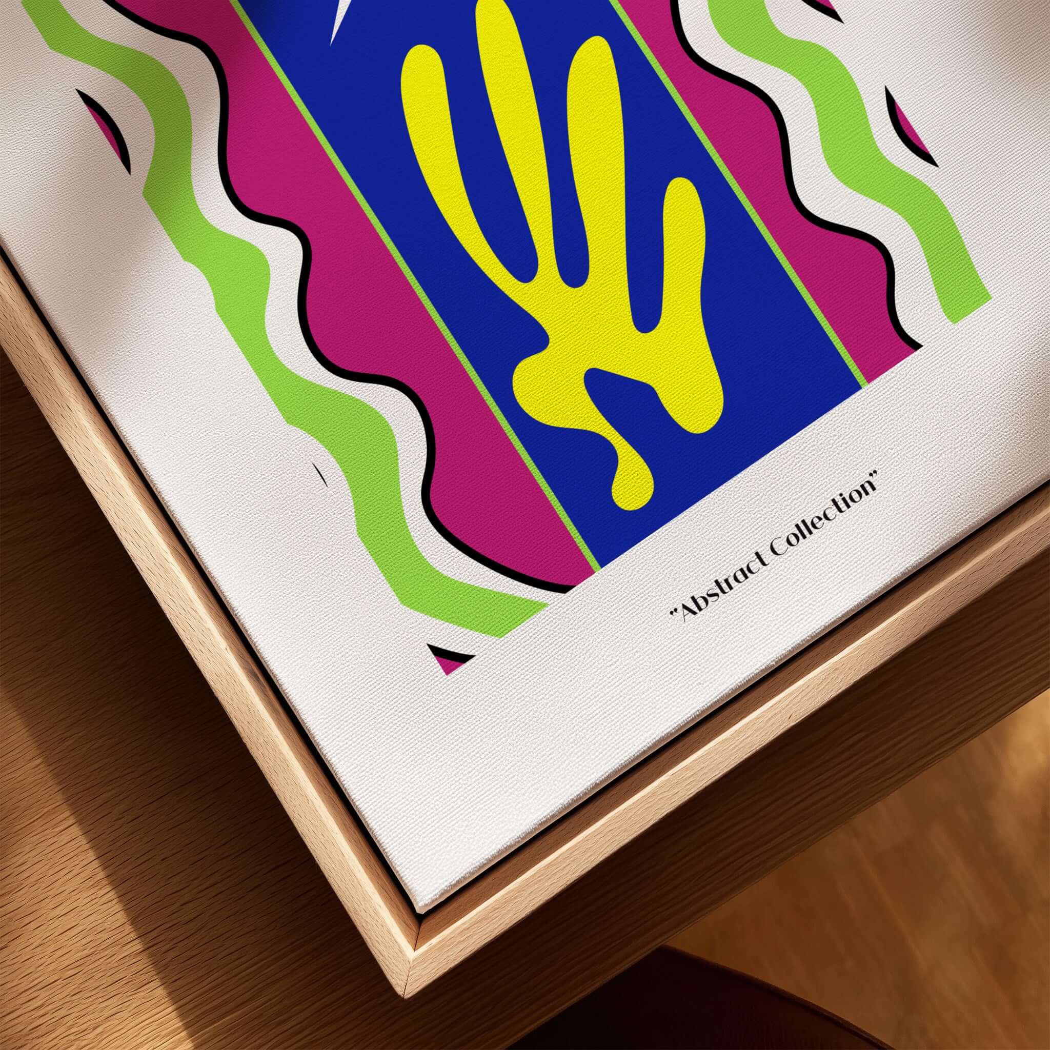 Matisse Art Prints - Jazz Abstract Star Hand Waves Poster showcasing vibrant colors and abstract design elements.