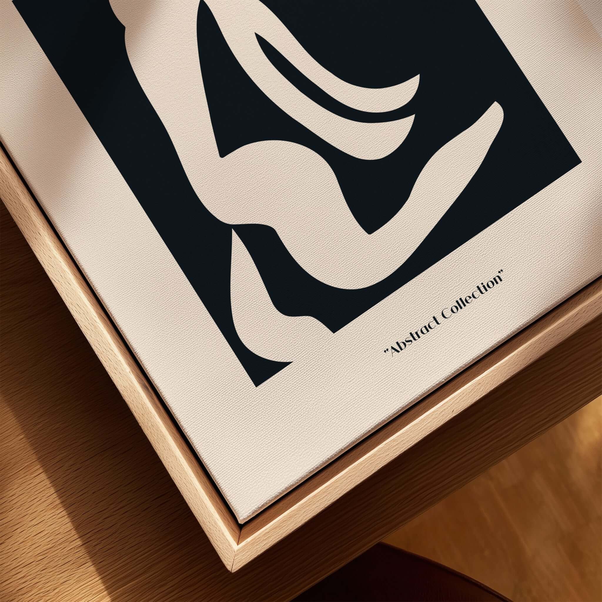 Matisse Art Prints - Abstract Organic Figure Cut Out Print showcasing abstract figure on beige background.