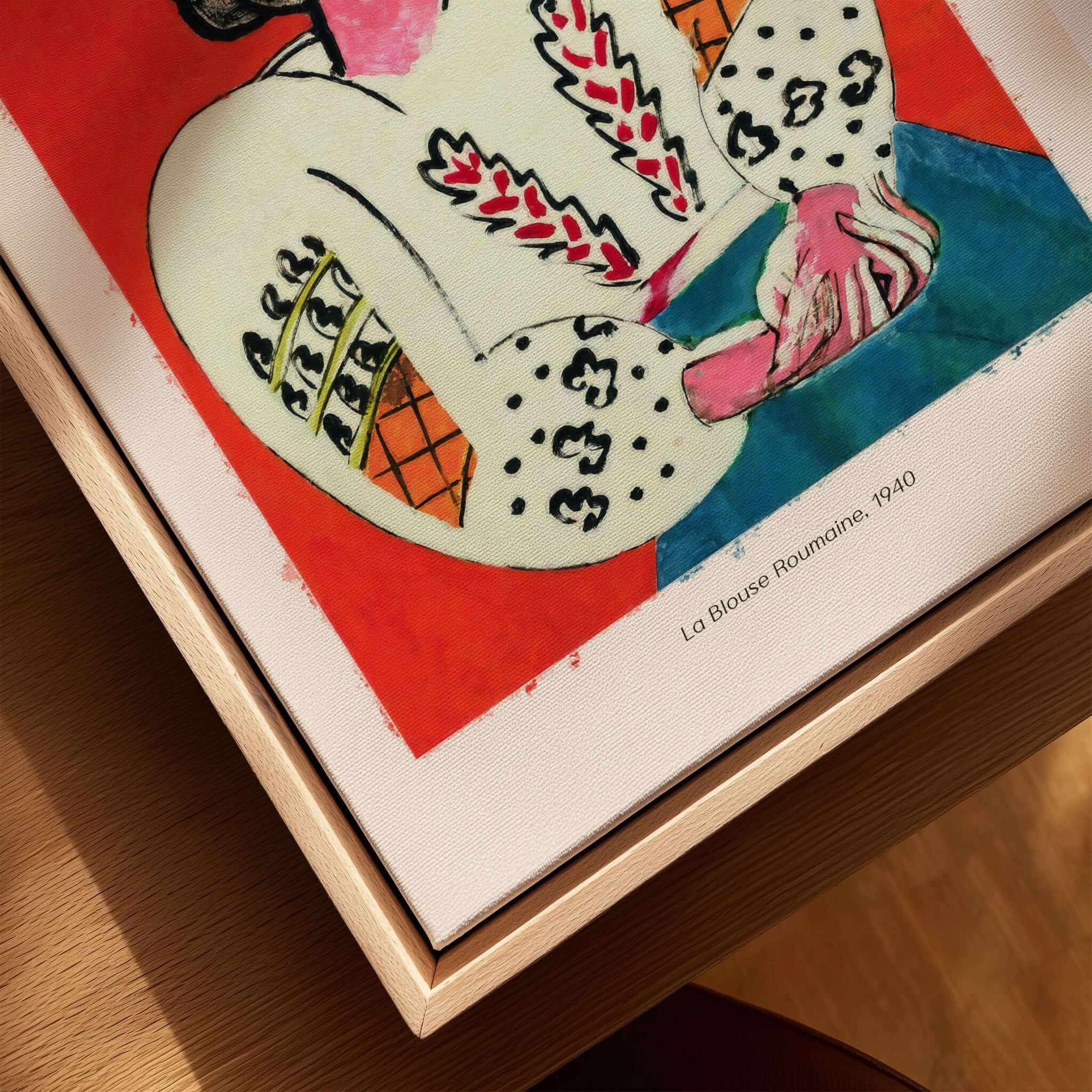 Matisse Poster - La Blouse Roumaine 1940 Famous Art Print featuring bold colors and traditional blouse design.