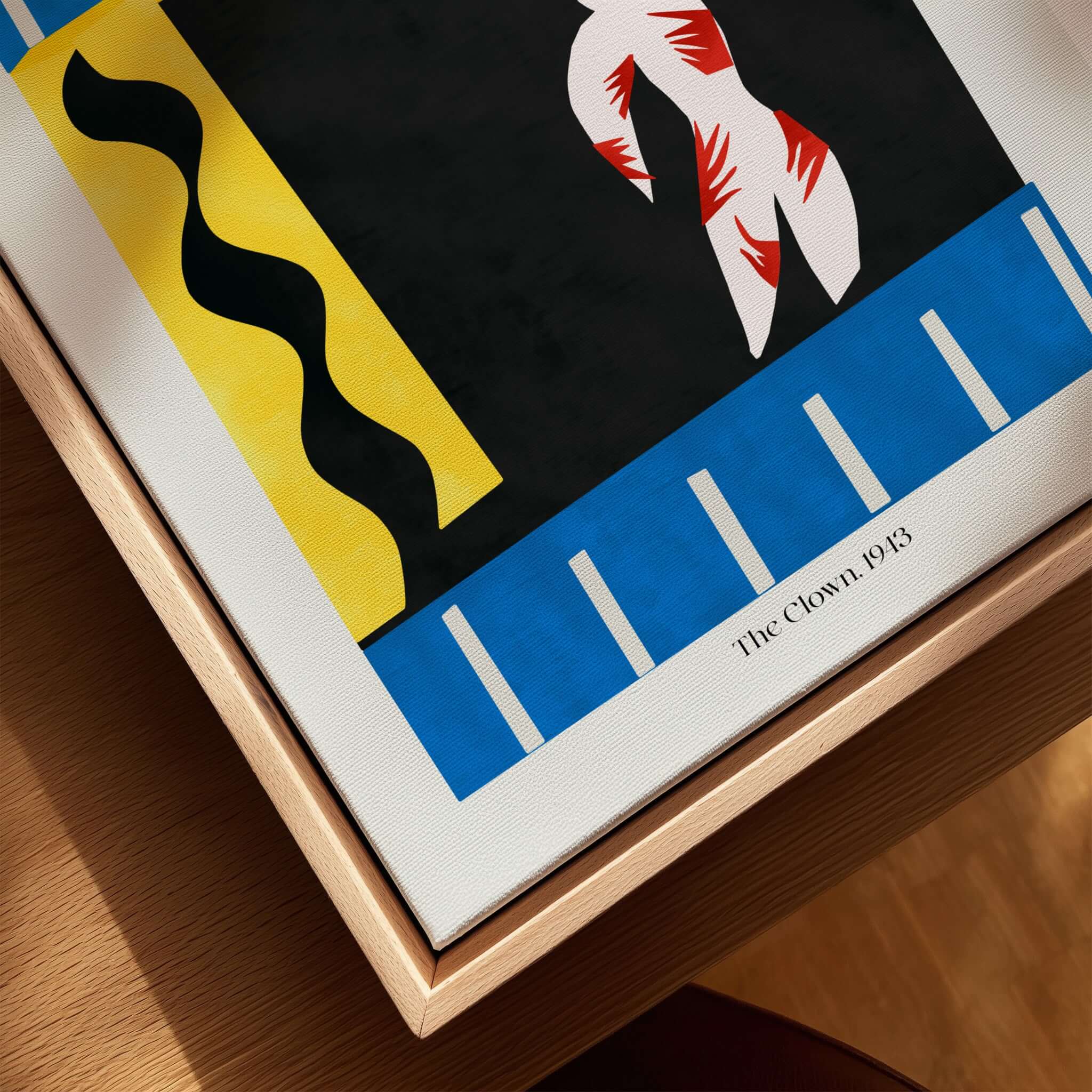 Matisse Art Print - The Clown 1943 Jazz Series Abstract Figure Poster featuring colorful abstract design.