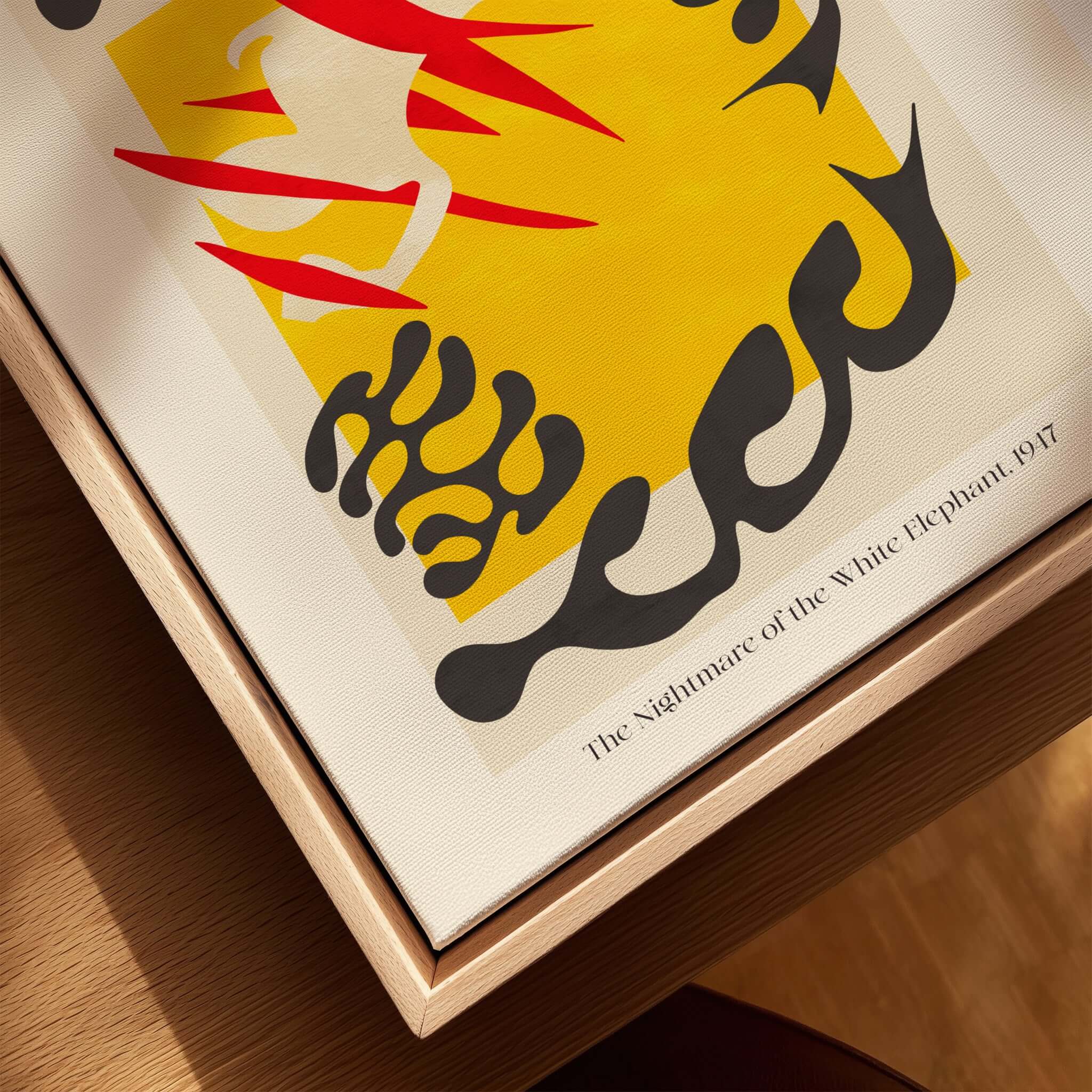 Matisse Nightmare of the White Elephant 1947 Abstract Art Print featuring vibrant colors and bold cut-out shapes.