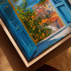 Matisse Open Window Art Print | French Riviera Sea View Poster featuring vibrant colors and a serene coastal view