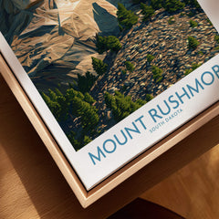 Mount Rushmore Poster | Black Hills National Memorial Canvas Print showcasing the iconic monument in South Dakota.