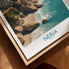 Nerja Spain Poster | Spanish Village Canvas Print showcasing coastal views and natural beauty.
