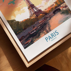 Paris Wall Art - Eiffel Tower artwork featuring vibrant colors and the iconic Eiffel Tower in a stunning landscape.